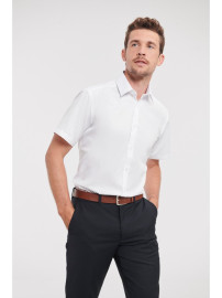 RUSSELL men's short sleeve shirt HERRINGBONE