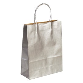 LOLA MIDI, paper bag, silver