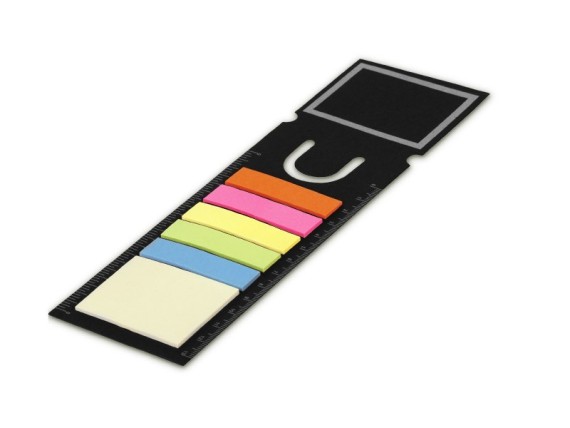 SCALA, cardboard page marker, with stickers, black