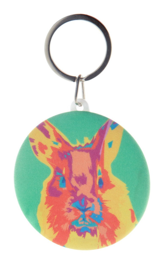 KeyBadge RPET Maxi pin button keyring