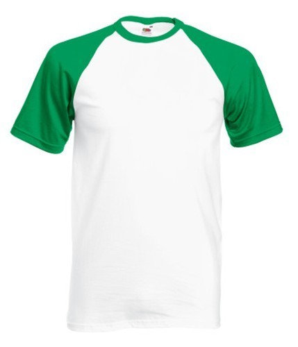 Fruit of the Loom, Baseball T, muška pamučna dvobojna majica kratkih rukava, belo-siva, 2XL