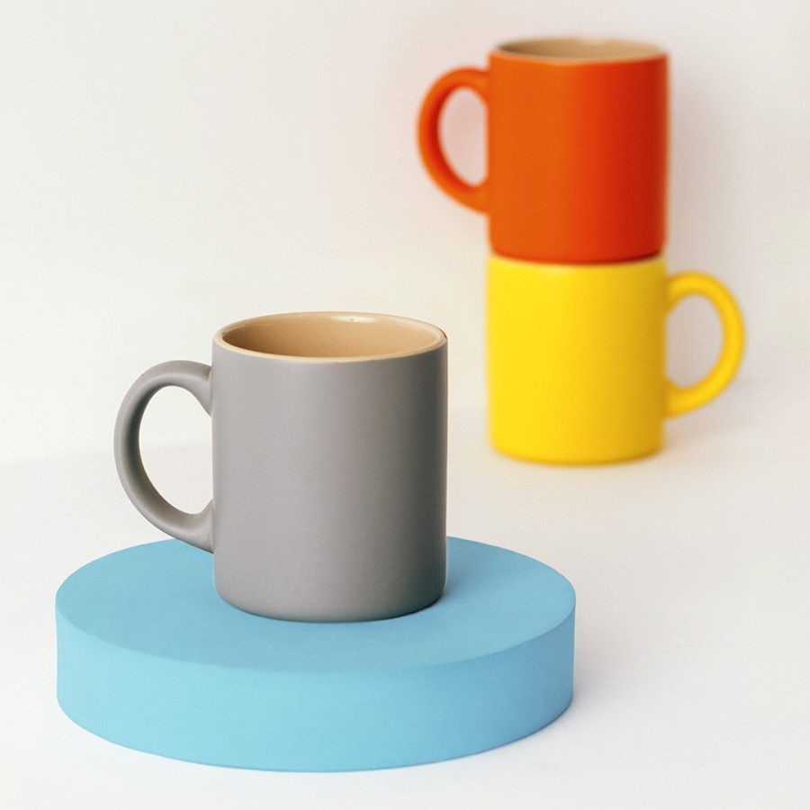 FARO, stoneware mug, 280 ml, dark gray