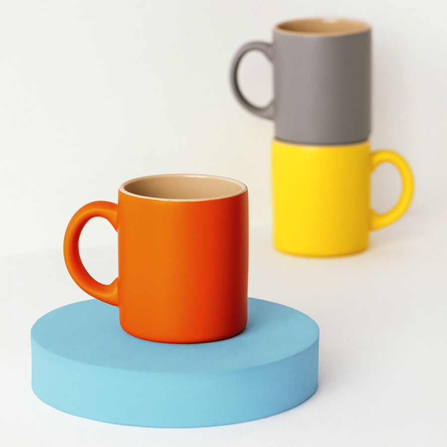 FARO, stoneware mug, 280 ml, orange
