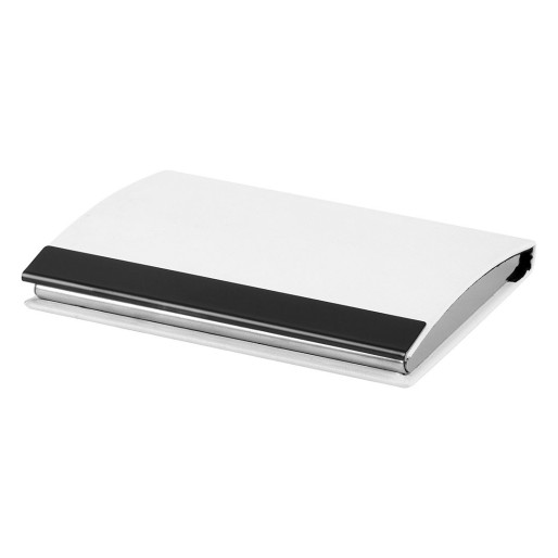 RIVERA, name card holder, leather effect, white