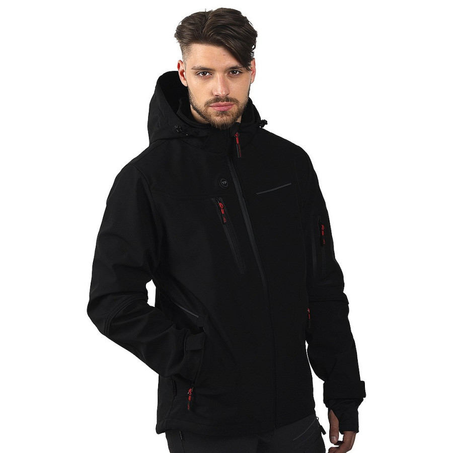 PANTHER THERMO MEN, softshell jakna sa ugrađenim grejačima, crna