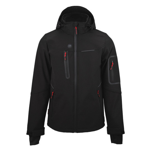 PANTHER THERMO MEN, softshell jakna sa ugrađenim grejačima, crna
