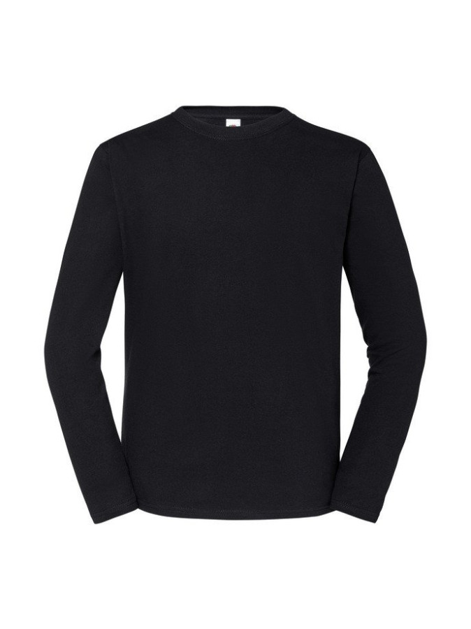 Fruit of the loom, ICONIC 195 RINGSPUN PREMIUM LONG SLEEVE T dukseica, crna XS