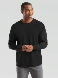 Fruit of the loom, ICONIC 195 RINGSPUN PREMIUM LONG SLEEVE T dukseica, crna XS