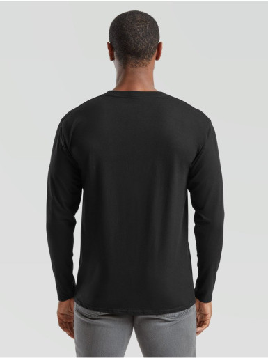 Fruit of the loom, ICONIC 195 RINGSPUN PREMIUM LONG SLEEVE T dukseica, crna XS