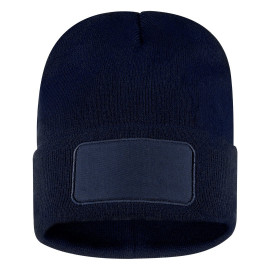 ANDI, winter cap with square patch, blue