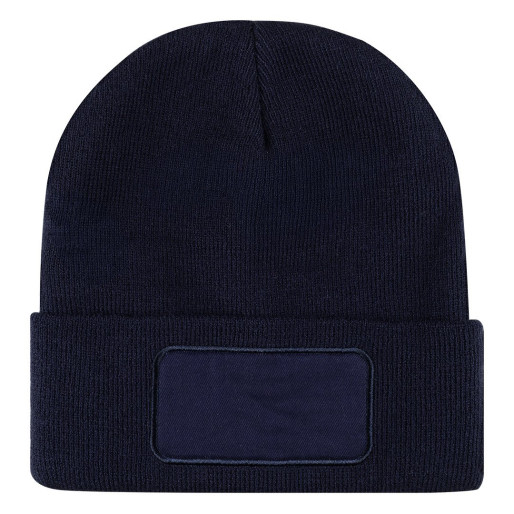 ANDI, winter cap with square patch, blue