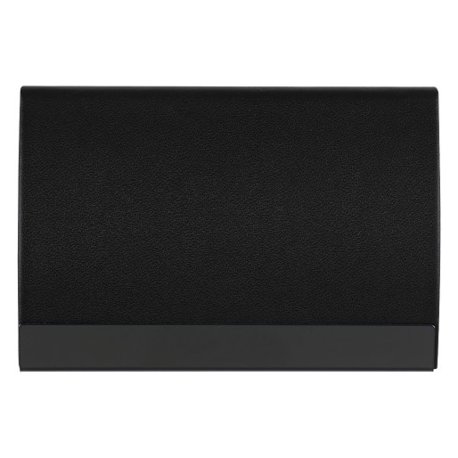 RIVERA, name card holder, leather effect, black