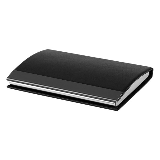 RIVERA, name card holder, leather effect, black