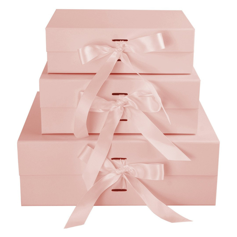 GRACE, self-folding gift box with magnet, rose