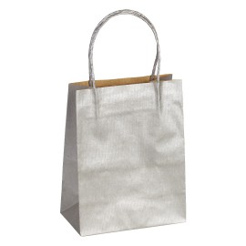 LOLA MINI, paper bag, silver