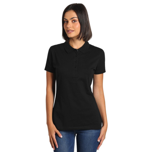 PREMIUM POLO LADY, polo shirt, 180 g/m2, black