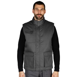 CRAFT VEST, workwear bodywarmer dark gray