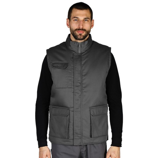 CRAFT VEST, workwear bodywarmer dark gray