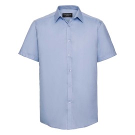 RUSSELL men's short sleeve shirt HERRINGBONE