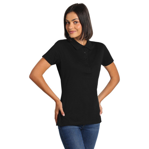 PREMIUM POLO LADY, polo shirt, 180 g/m2, black
