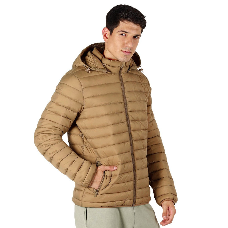 LIBERTY JACKET MEN, jakna sa kapuljačom, svetlo braon