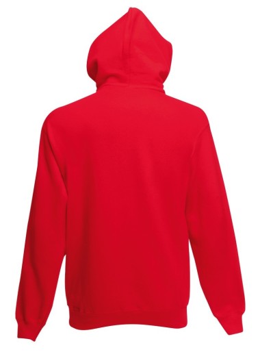 Fruit of the Loom, Premium Hooded Sweat, men's hooded sweatshirt, red, L