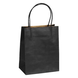 LOLA MINI, paper bag, black