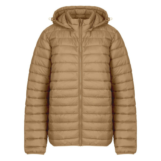 LIBERTY JACKET MEN, light padded jacket with hood, light brown
