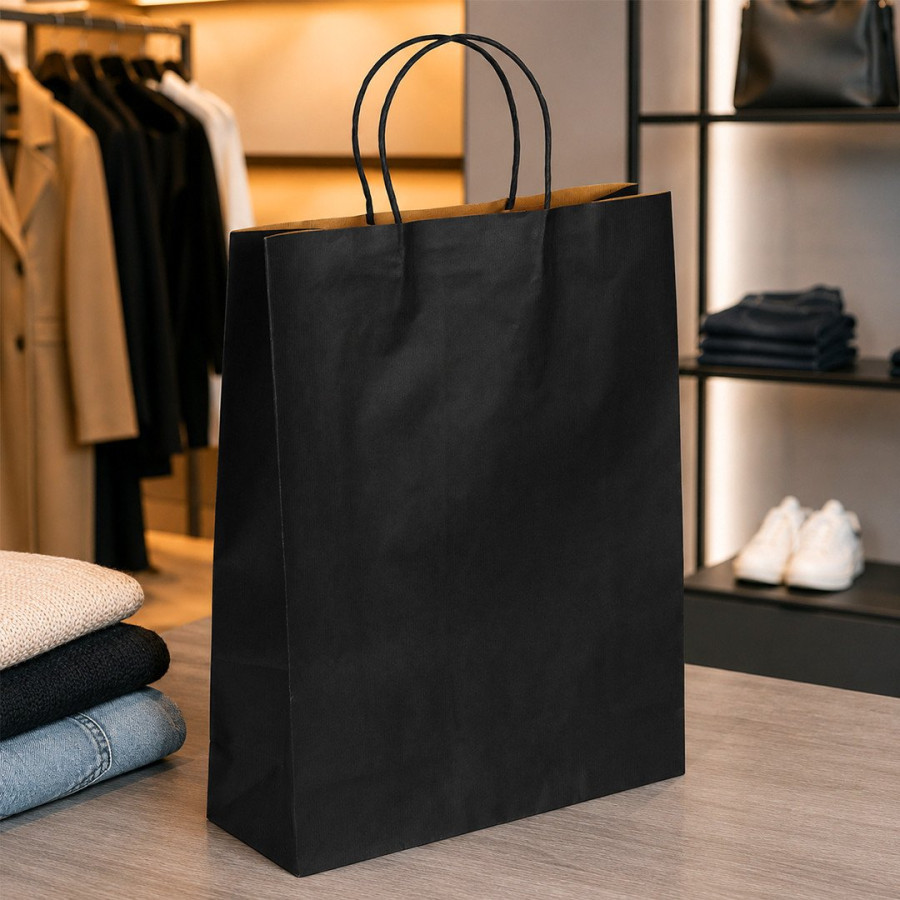 LOLA MAXI, paper bag, blue