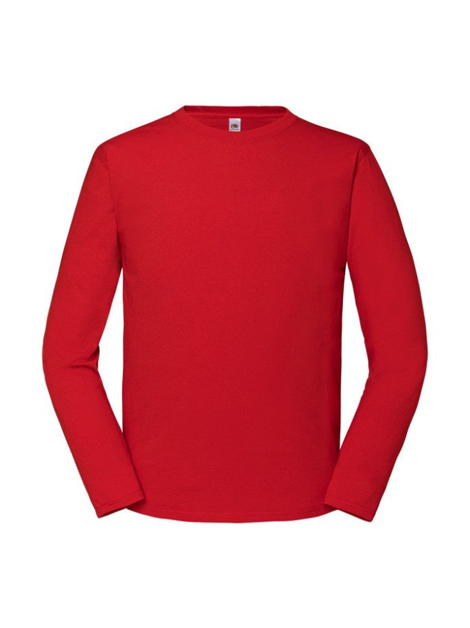 Fruit of the loom, ICONIC 195 RINGSPUN PREMIUM LONG SLEEVE T dukseica, crvena S