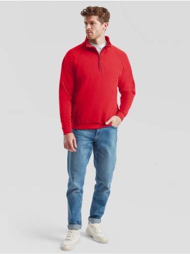 Fruit of the loom, ICONIC 195 RINGSPUN PREMIUM LONG SLEEVE T dukseica, crvena S