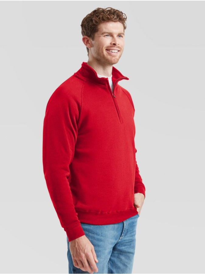 Fruit of the loom, ICONIC 195 RINGSPUN PREMIUM LONG SLEEVE T dukseica, crvena S