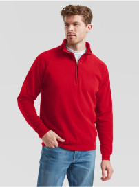 Fruit of the loom, ICONIC 195 RINGSPUN PREMIUM LONG SLEEVE T dukseica, crvena S
