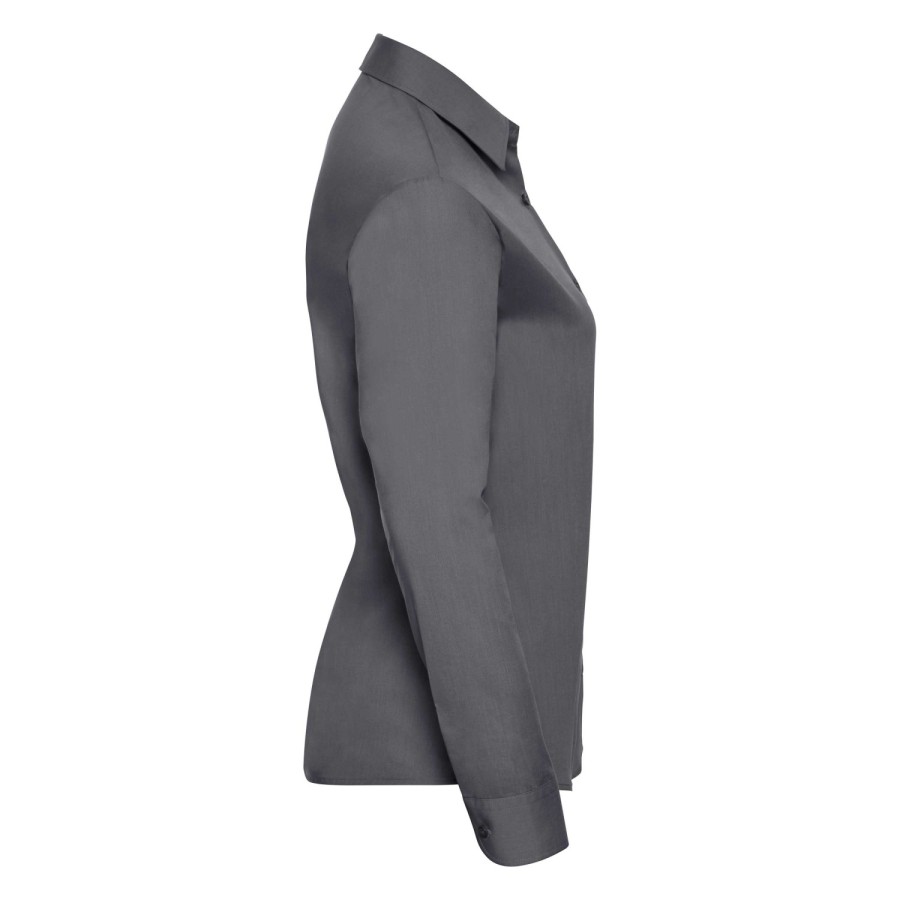 RUSSELL ženka košulja strukirana sa dugim rukavima POLYCOTTON EASY CARE POPLIN