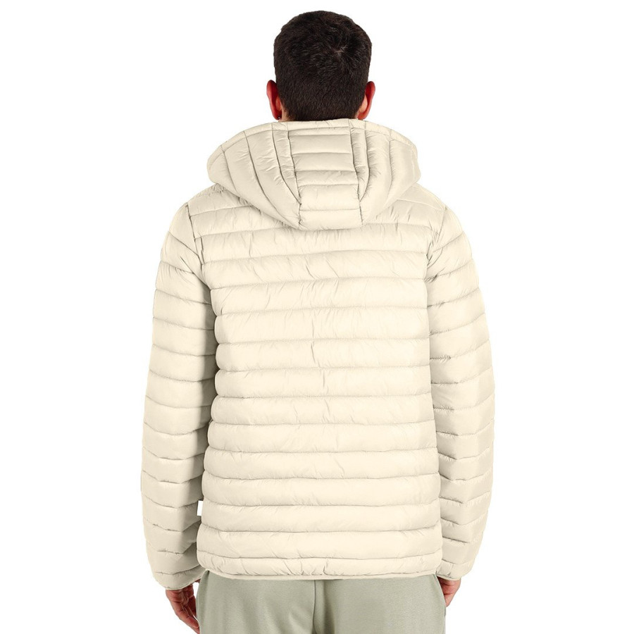LIBERTY JACKET MEN, light padded jacket with hood, off white
