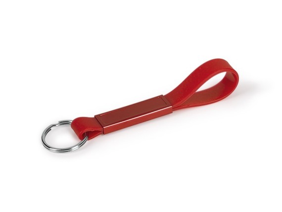 SCADI, silikonski privezak za ključeve, crveni