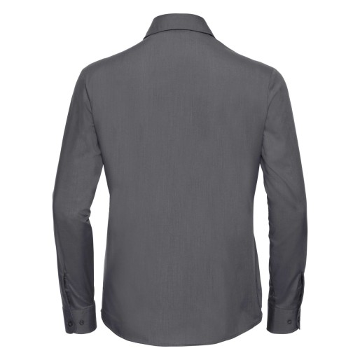 RUSSELL Women's Long Sleeved POLYCOTTON EASY CARE POPLIN Shirt