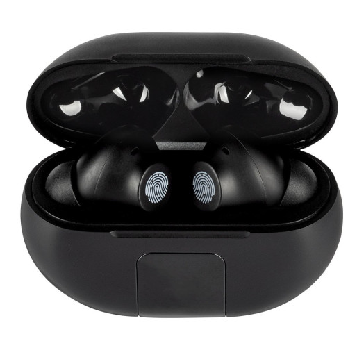 TENOR, wireless stereo earbuds, black