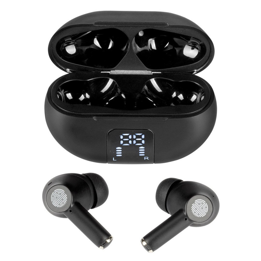 TENOR, wireless stereo earbuds, black