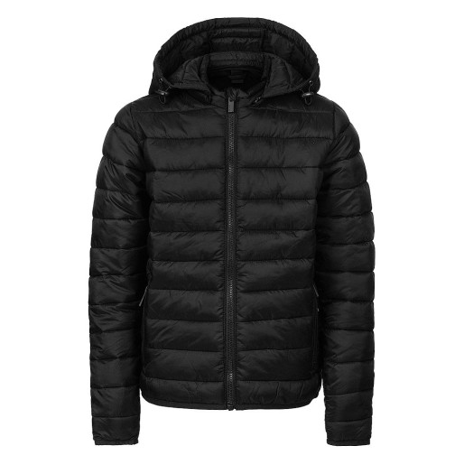 LIBERTY JACKET WOMEN, light padded jacket with hood, black