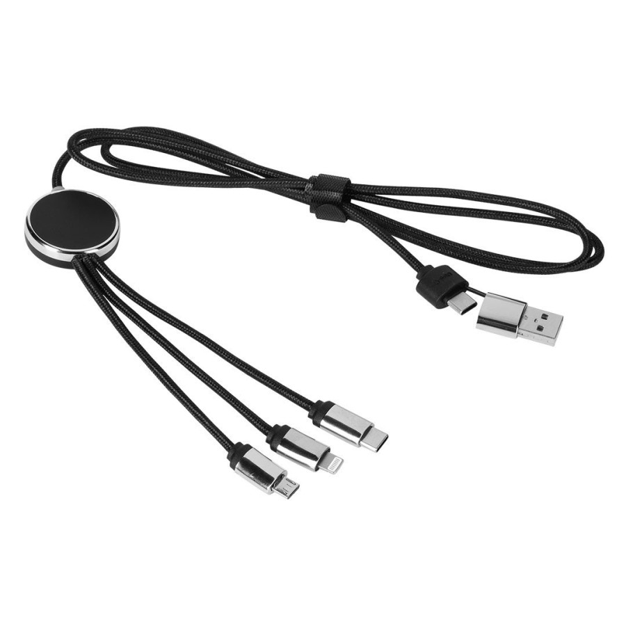 BETA 6IN1, usb charging cable 6 in 1, black