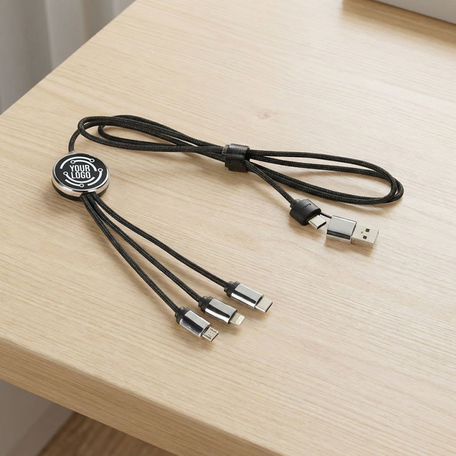 BETA 6IN1, usb kabl za punjenje 6 u 1, crni