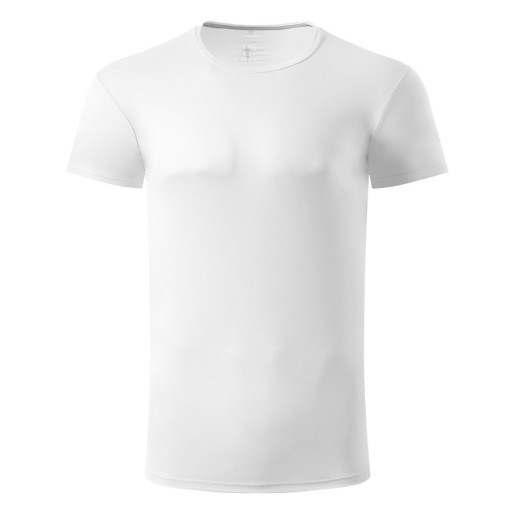 TEE, sports t-shirt, 100% polyester, white