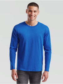 Fruit of the loom, ICONIC 195 RINGSPUN PREMIUM LONG SLEEVE T dukseica, rojal plava S