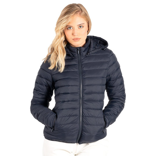LIBERTY JACKET WOMEN, light padded jacket with hood, blue