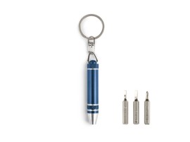 SHRAF, keychain, blue