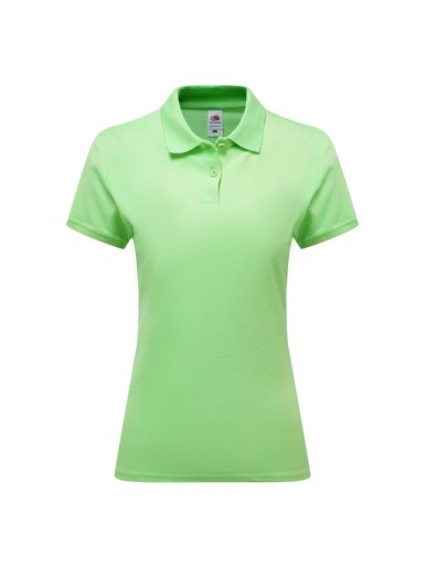 Fruit of the Loom, Ladies Premium Polo, women's premium polo shirt, neo mint, S