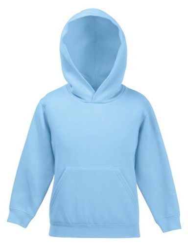 Fruit Of The Loom, Kids Premium Hooded Sweat, duks sa kapuljačom za decu, nebesko plava, 5-6