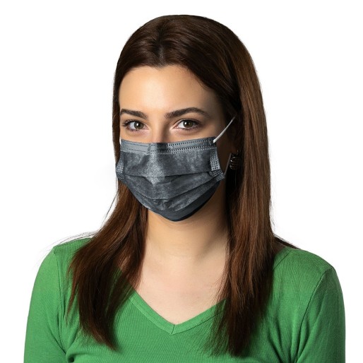 DFM 50, disposable face mask, dark gray