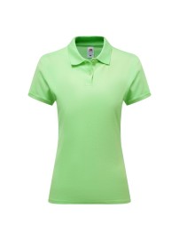 Fruit of the Loom, Ladies Premium Polo, ženska premium polo majica, neon mint , L
